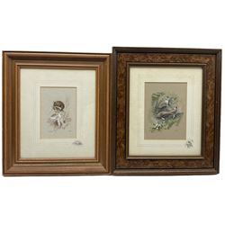 Keith Tovey (British 1932-2008): 'Weasel' and 'Wood Mouse', two watercolours signed and titled 19cm x 13.5cm and 16.5cm x 11cm (2)