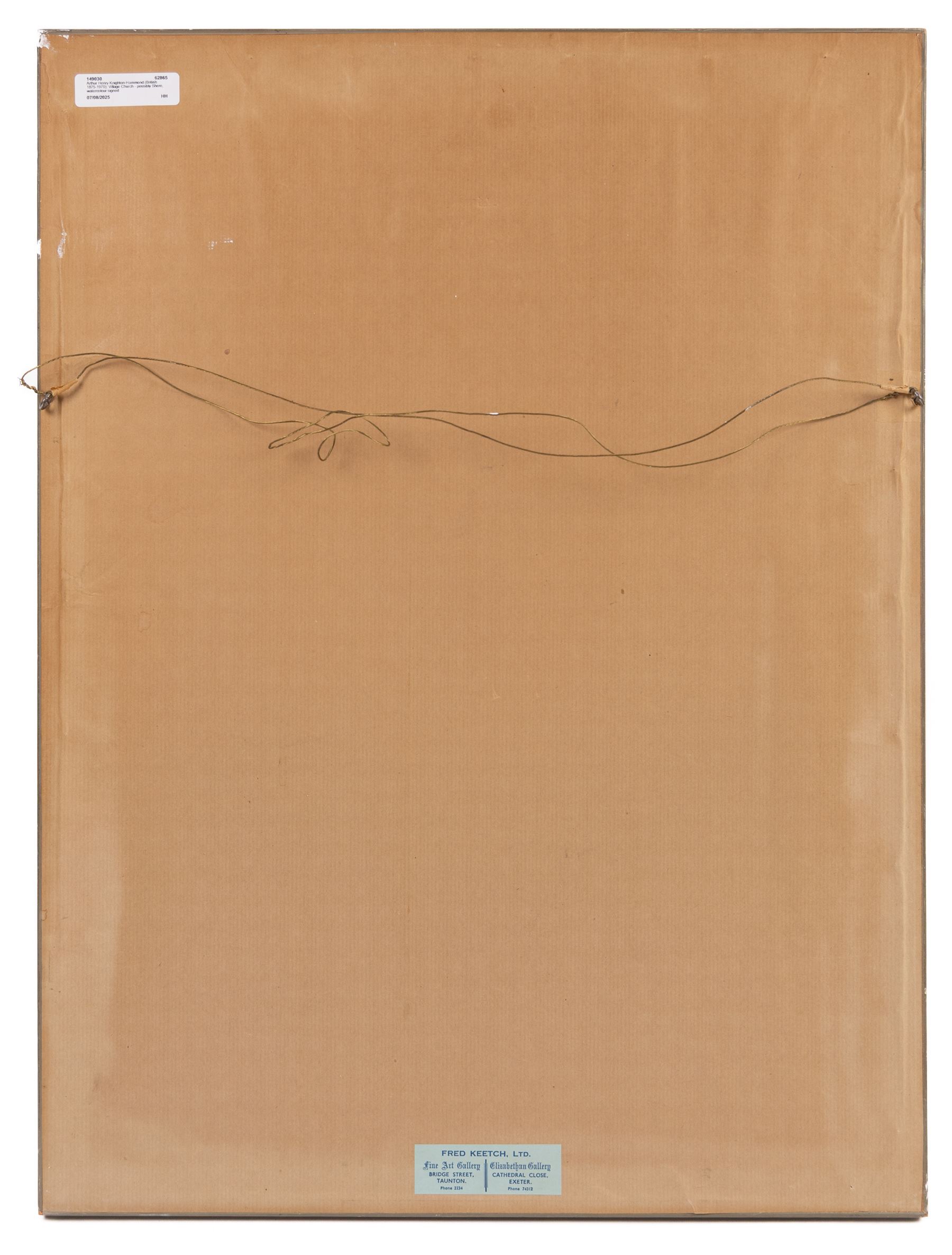 Arthur Henry Knighton-Hammond (British 1875-1970): Village Church - possibly Shere, watercolour signed 48.5cm x 34cm