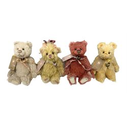 Four limited edition Charlie Bears, comprising Dinky 550/2000, Doobey 1204/2000, Pina 1167/2000, and Mildred 247/600, each designed by Isabelle Lee, from the Minimo Collection, all with tags 