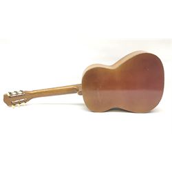 Skylark childs violin and bow, case, together with two other bows, an acoustic guitar and German Auto-Harps zither with floral decoration.   