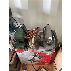 Job lot including Clarke 5 speed pillar drill, circular saw, angle grinder,drills , sander etc. - THIS LOT IS TO BE COLLECTED BY APPOINTMENT FROM DUGGLEBY STORAGE, GREAT HILL, EASTFIELD, SCARBOROUGH, YO11 3TX