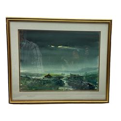 Jack Hamill (Northern British 1920-2015): 'Northern Moors', watercolour and gouache signed, titled verso 37cm x 49cm 
Notes: Hamill painted much in the style of Ashley Jackson