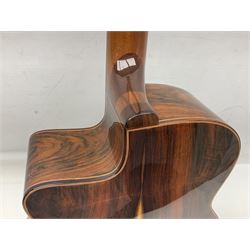 Spanish Gitano Manuel Rodriguez Maccaferri guitar, model no.EMC1; bears label; L98cm; in lightweight carrying case