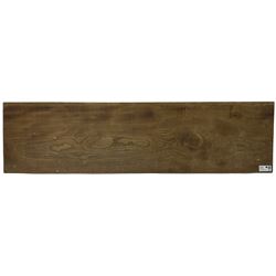 Late 20th century elm blanket box enclosed by hinged lid