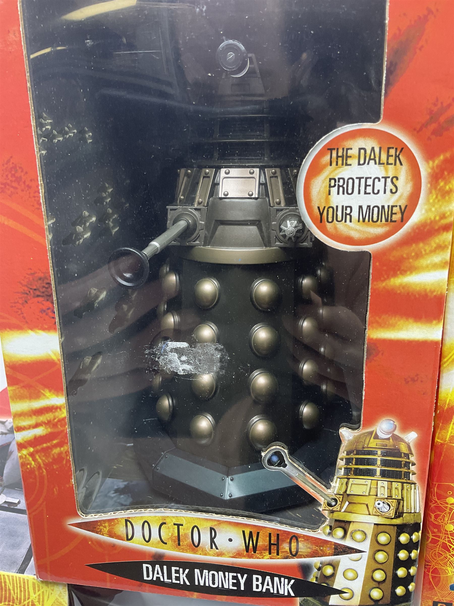 Dr. Who - four boxed collectables by Character Options and Wesco comprising Radio Controlled Dalek, Radio Controlled 1/4 scale K-9, Dalek and Tardis money banks (4)