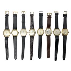 Three automatic wristwatches including Gruen Precision, Kienzel and Ltai and five manual wind wristwatches including Buren, Accurist, H Meibburger, Enicar and Montine (8)