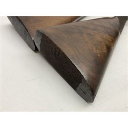 SHOTGUN CERTIFICATE REQUIRED - 19th century John Adams of London 12-bore double barrel side-by-side hammer gun with screw under-lever opening, 76cm (30