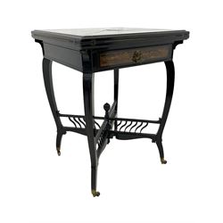 Late Victorian Coromandel wood and eboni