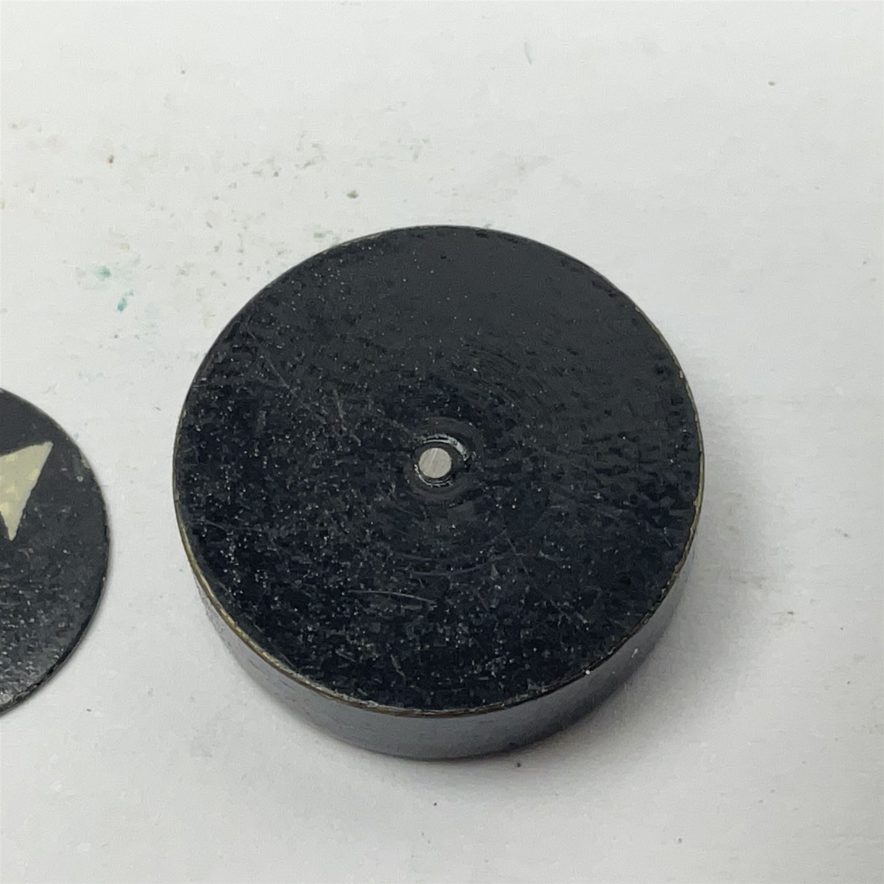 SOE escape compass; and SOE/RAF button needle compass for battledress button (2)