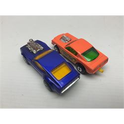 Matchbox 1-75 Series 'Superfast' ex-shop stock - eight models comprising 8f Wildcat Dragster, 9e AMX Javelin, 10e Piston Popper, 13e Baja Buggy, 14d Iso Grifo, 19e Road Dragster, 22d Freeman Intercity Commuter and 23e Volkswagen Camper; all boxed (8)