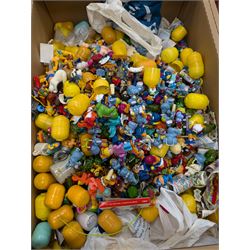 Large collection of Kinder Egg toys, together with other figures and collectables