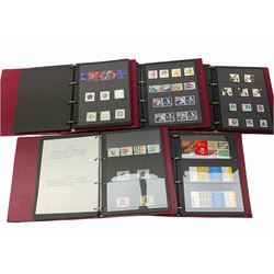 Collection of mint Queen Elizabeth II Great British stamps dates range from 1971 to 2004 including higher values, blocks etc, housed in five red hagner albums (1971 to 2004)