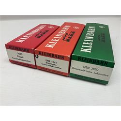 Kleinbahn HO gauge - three locomotives 2062 Diesel-Verschublokomotive; OBB 1041 Elektrische Universallokomotive; all  boxed (3)