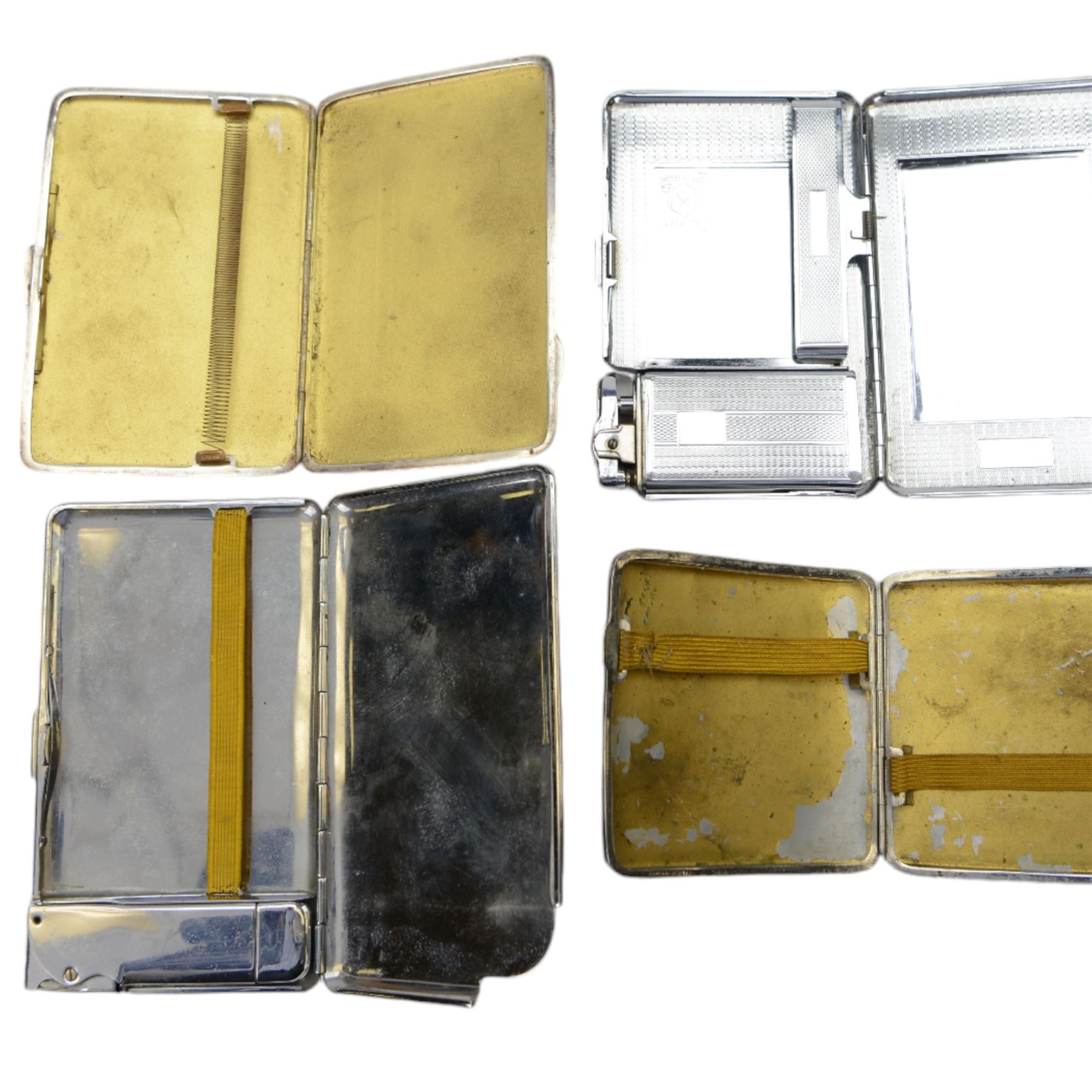 Collection of lighters including several Ronson Varaflame examples, together with several lighter cigarette cases including Mosda and Calibri examples