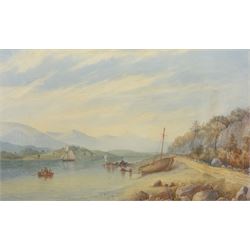 Alfred Herbert (British 1818-1861): 'The Conwy - North Wales, watercolour signed with init...