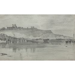 John Constable RA (British 1776-1837): 'Dover', pencil sketch titled and dated 1803, inscribed verso 14cm x 23cm