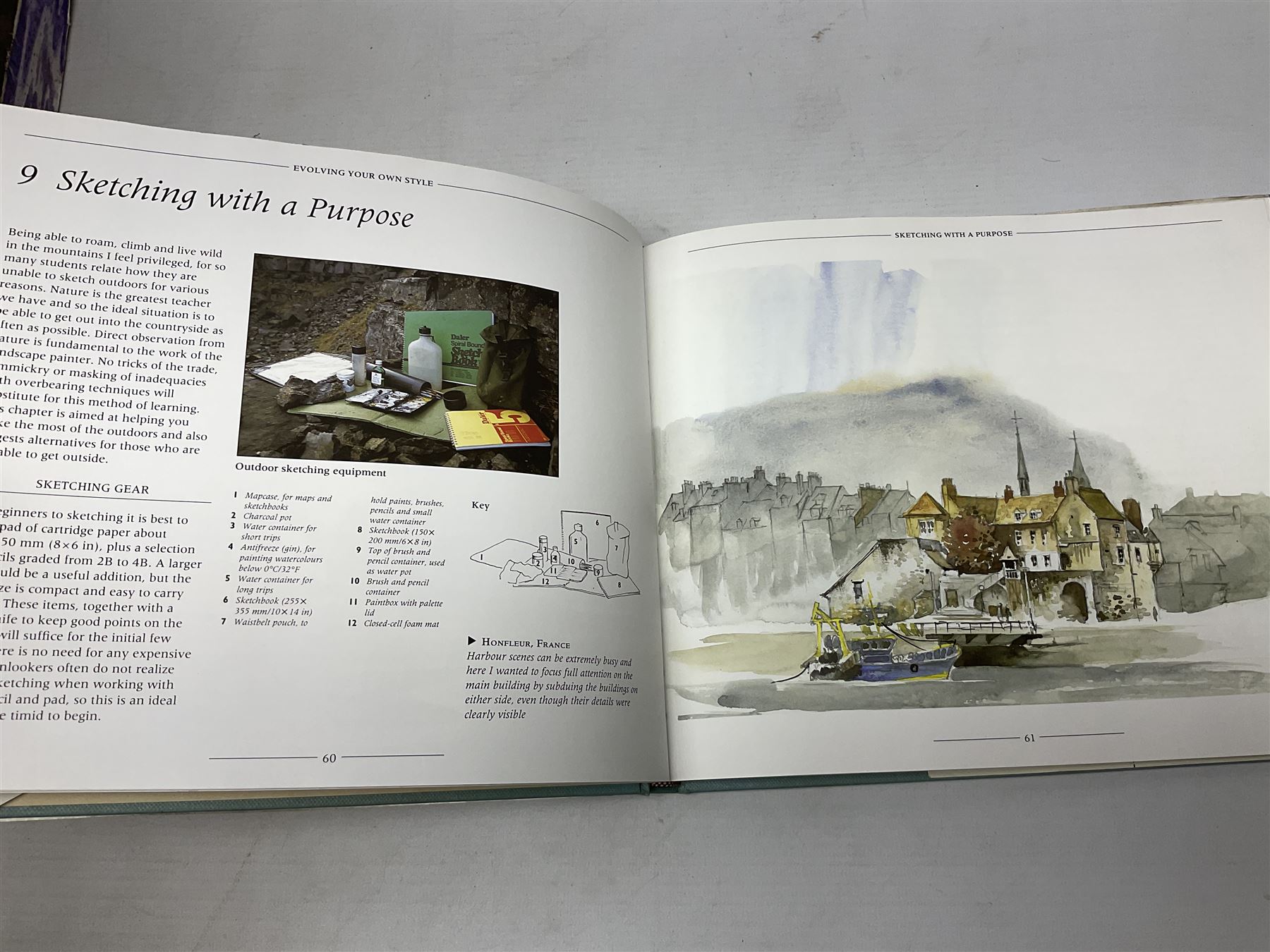 Eight books by David Bellamy on watercolour painting; and two bound volumes of Pennine Magazine 1981-84 (10)