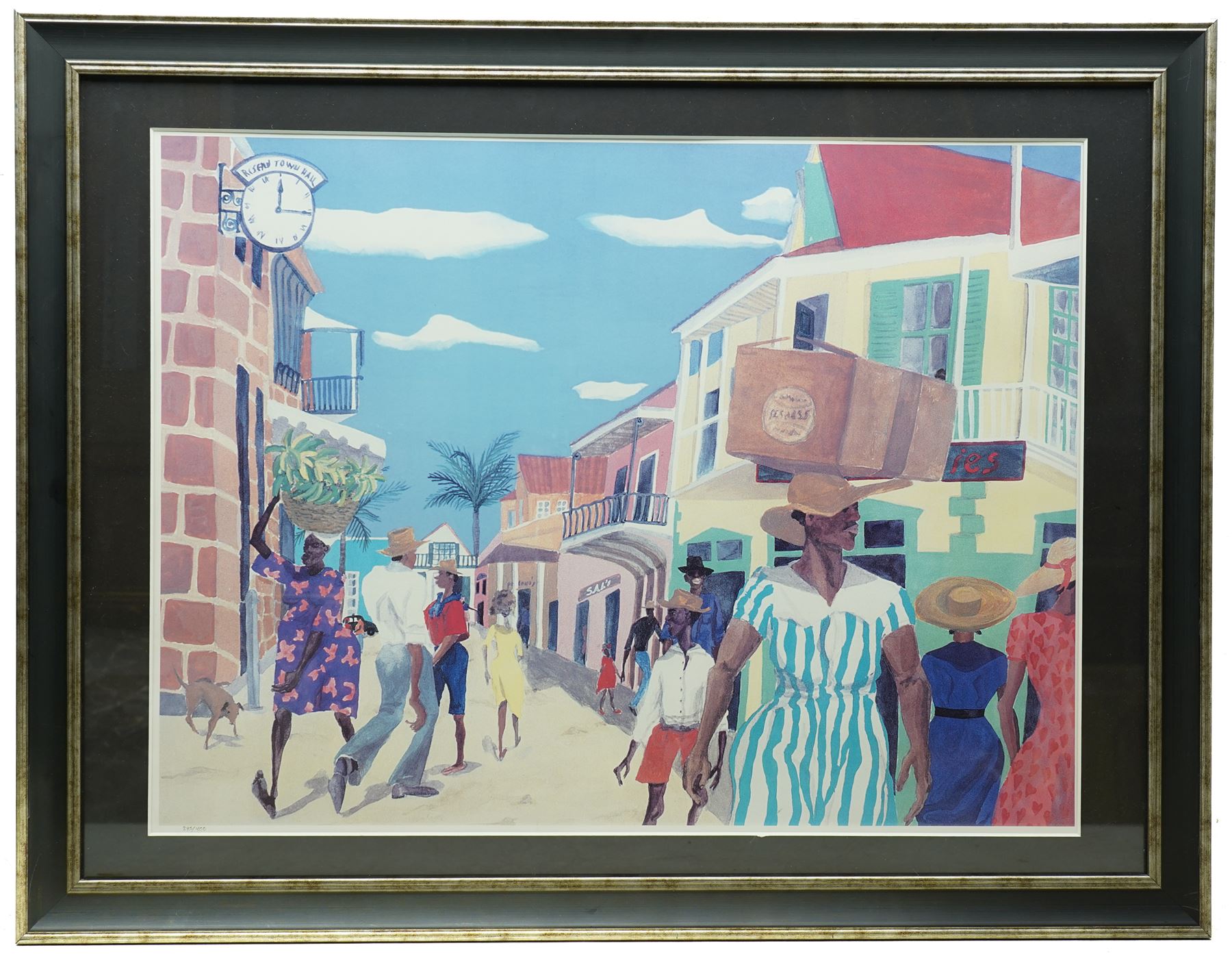 Tiffany Erwin Cant (American 1954-): '12:15' and 'Falling Fruit', pair of limited edition lithographs numbered 240/400 and 383/400, 51cm x 68cm (2)