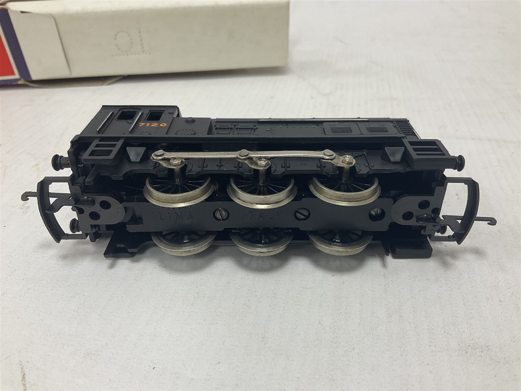 Various makers ‘00’ gauge - four locomotives comprising Mainline Railways ref.37060 Rebuilt Scot Class ‘Royal Scot’ 4-6-0 no.6100 in LMS crimson; Airfix Royal Scot Class ‘Royal Scots Fusiliers’ 4-6-0 no.6103 in LMS black and Class 4F Fowler 0-6-0 no.4454 in LMS black; Lima Class 08 Diesel 0-6-0 Shunting no.7120 in LMS black; all in original boxes (4)