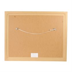 Signed limited edition Nigel Mansell print 'Victory', signed by Nigel Mansell and artist Tony Smith, framed, frame H64cm, W80cm