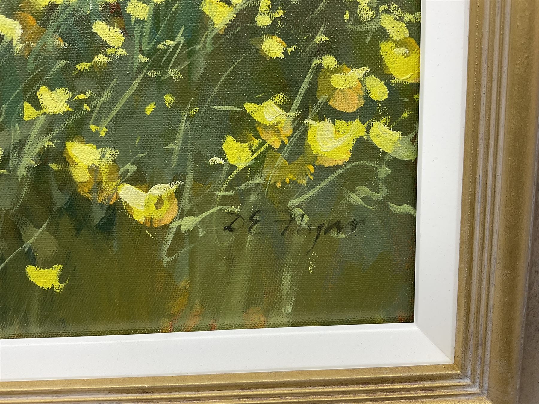 Dianne Elizabeth Flynn (Northern British 1939-): 'Languedoc Spring', acrylic on canvas signed 40cm x 50cm
Notes: Dianne was born in Huddersfield and studied at Huddersfield and Batley Schools of Art before graduating at Manchester in 1973. Painting in Languedoc and Tuscany she became a full time artist in 1976.