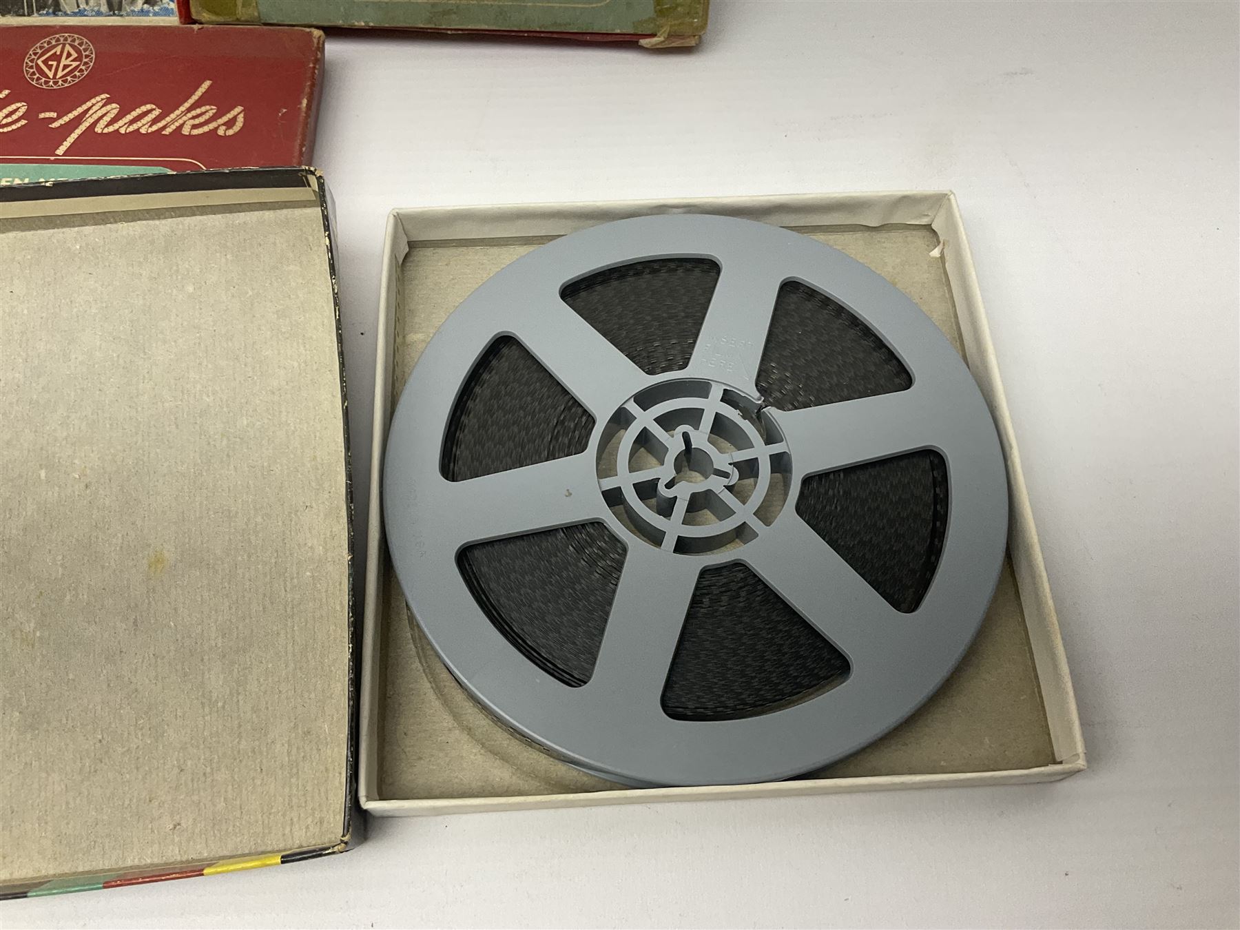 Film reels, mostly 8mm, to include Charlie Chaplin, Laurel & Hardy, The 3 Stooges, Spartacus the Gladiator etc 