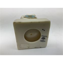 Royal Dux figure of a saluting soldier and Willow Art Crested ware Hull soldiers war memorial c1903 late South African war, tallest H19cm