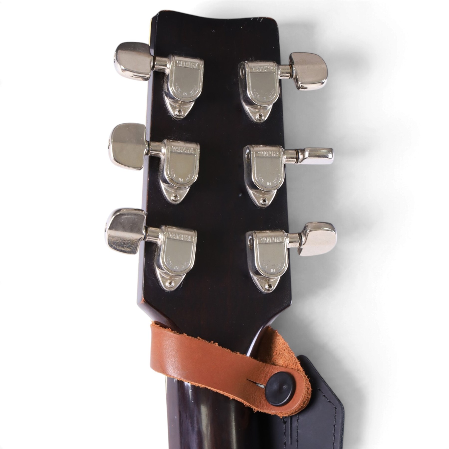 Yamaha FG-1200J acoustic guitar, made in Taiwan circa 1976, serial no. 60714221, with mother of pearl inlay to body, finger board and back, contained within a fitted hardcase, L103cm