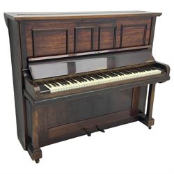 Cottam - Early 20th century (1920's) mahogany cased upright piano, with an overstrung frame and overdamper action, 85 notes A-A (seven octaves).