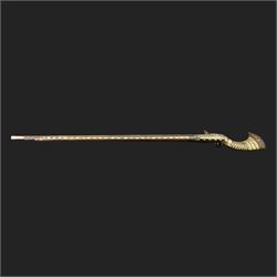 Indian Jezail style flintlock musket, with 118cm barrel, the East India Company lock marked 1818,  the curved butt inlaid with mother of pearl and brass decoration, overall L155cm