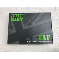 Trace Elliot ELF Ultra Compact Bass Amplifier; 200 watts; still in factory packaging and delivery box with paperwork; and Trace Elliot 10