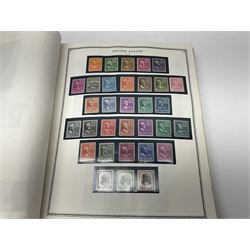Great British and World stamps, including King George V seahorse, Queen Elizabeth II pre decimal issues, various United States of America mostly commemorative issues etc, housed in albums, folders and loose