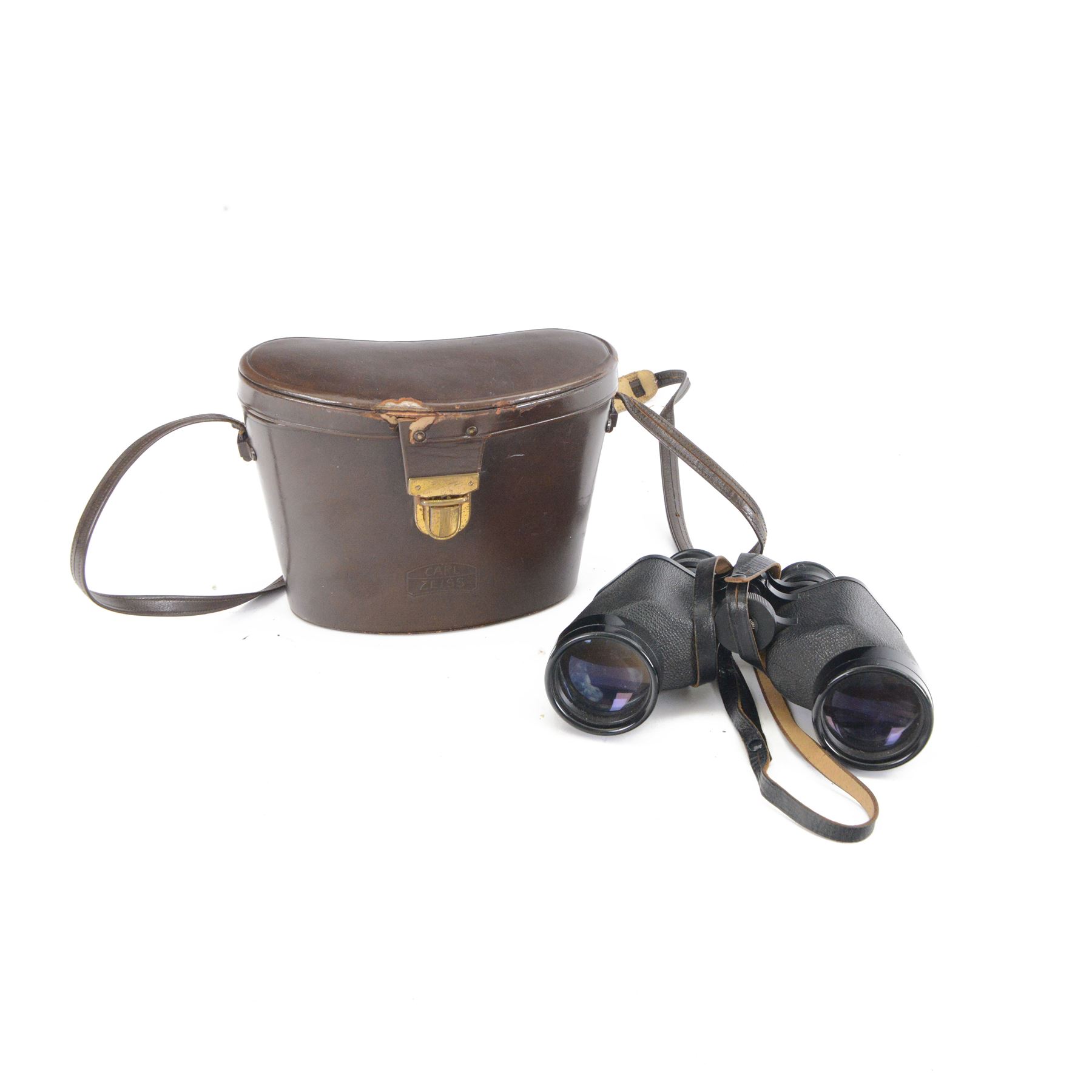 Carl Zeiss 8 x 50 B binoculars, serial no. 615911 made in Germany, in original case