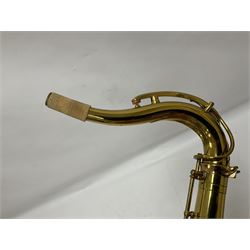 French Henri Selmer 1935 Radio Improved Tenor B flat Saxophone No 20344, with a velvet lined hard case
One of only 550 produced in that year