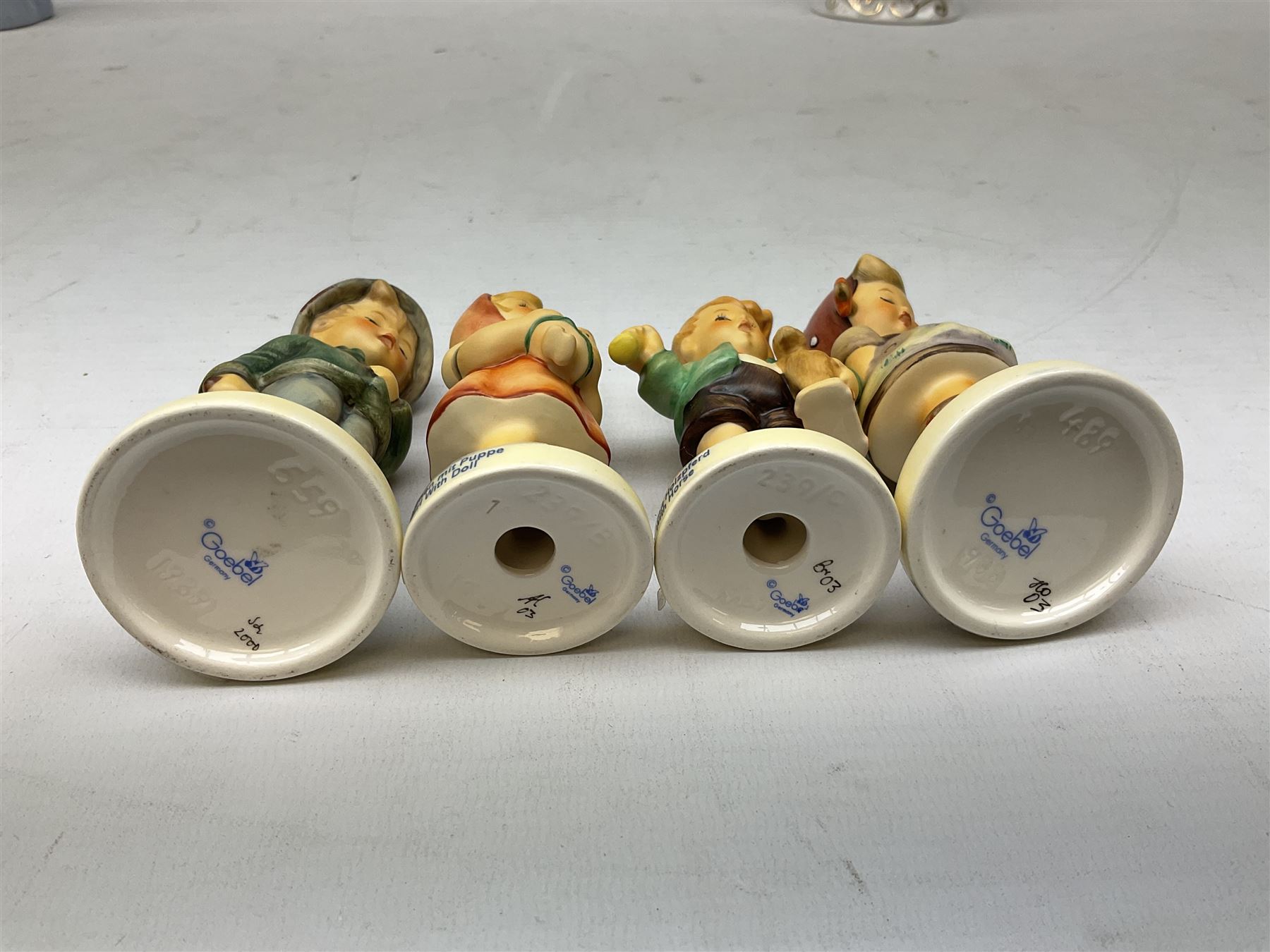 Pair of cased Boots Ascot binoculars, 10 x 50, Elizabeth & Phillip diamond wedding anniversary limited edition coin first day cover, Diana stamps, Cummles boxed Queen Elizabeth II enamel box, four Goebel Hummel figures, other ceramics and metal ware etc