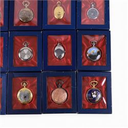Twenty Hachette Pocket Watch Collection watches, in boxes with folder of associated magazines