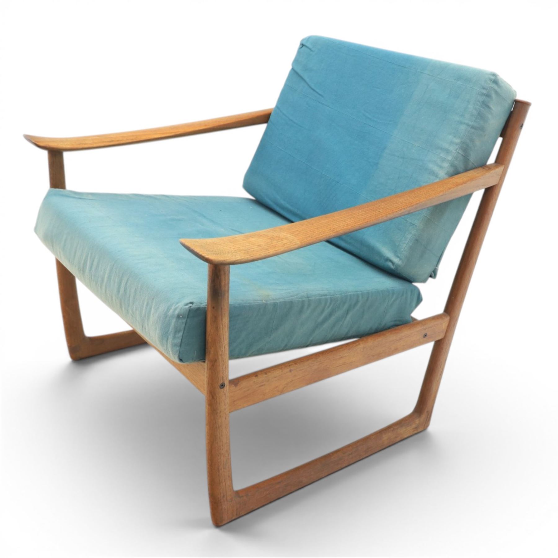 Peter Hvidt and Orla Mølgaard for France and Son - pair of mid-20th century model FD130 teak framed easy armchairs (2)