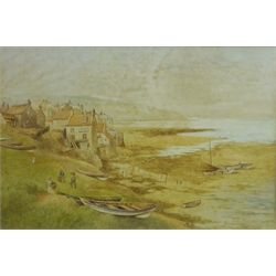 'Robin Hoods Bay Yorkshire', watercolour by Kate E Booth (British fl.1850-1898) signed and titled 33cm x 49cm  