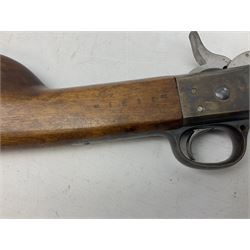 19th century Swedish Remington 8 by 58mm rolling block single action sporting rifle, dated 1888, with 82.5cm barrel marked with a Swedish crown and J.B. G.M., serial no.9775, L124cm FIREARMS CERTIFICATE REQUIRED OR RFD