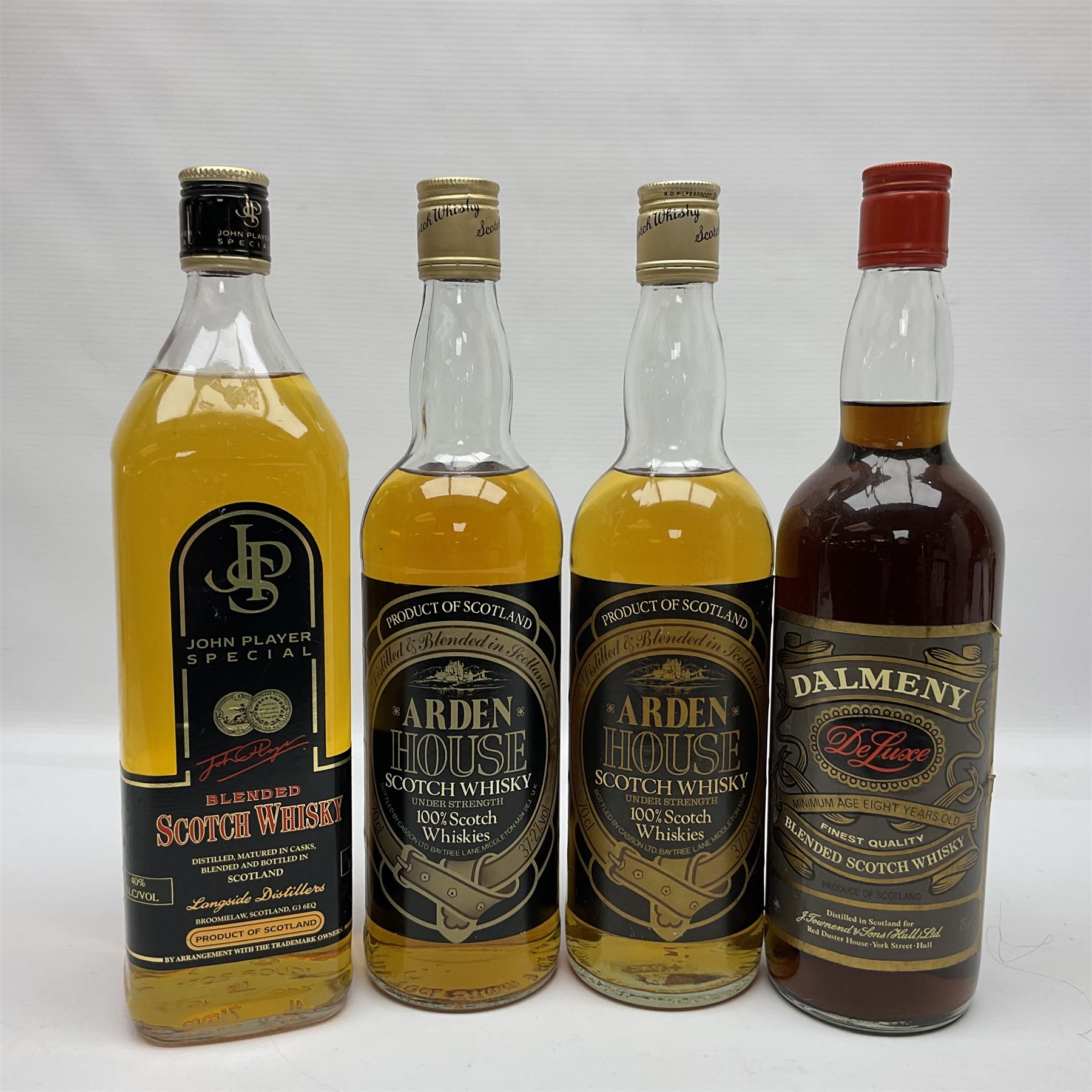 Ten bottles of blended Scotch whisky, including Macleod's Isle of Skye, Dalmeny De Luxe, Arden House, etc, various contents and proofs (10)