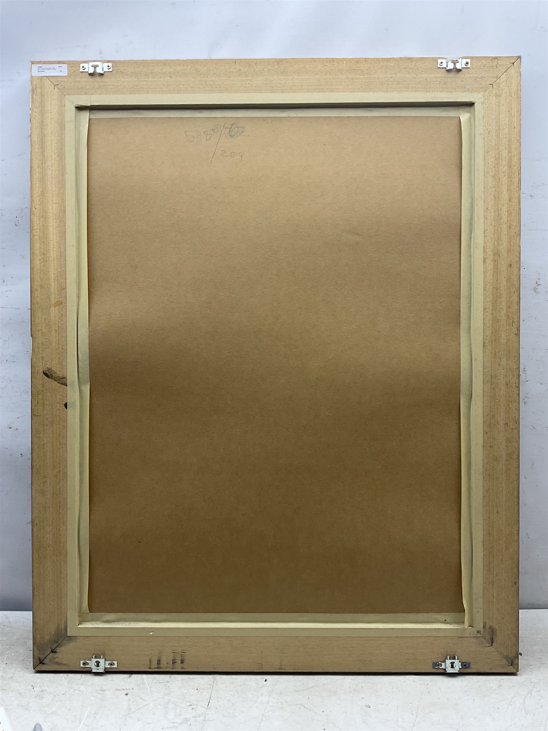 After David Hockney (British 1937-): 'View of Hotel Well III', poster 77cm x 58cm 