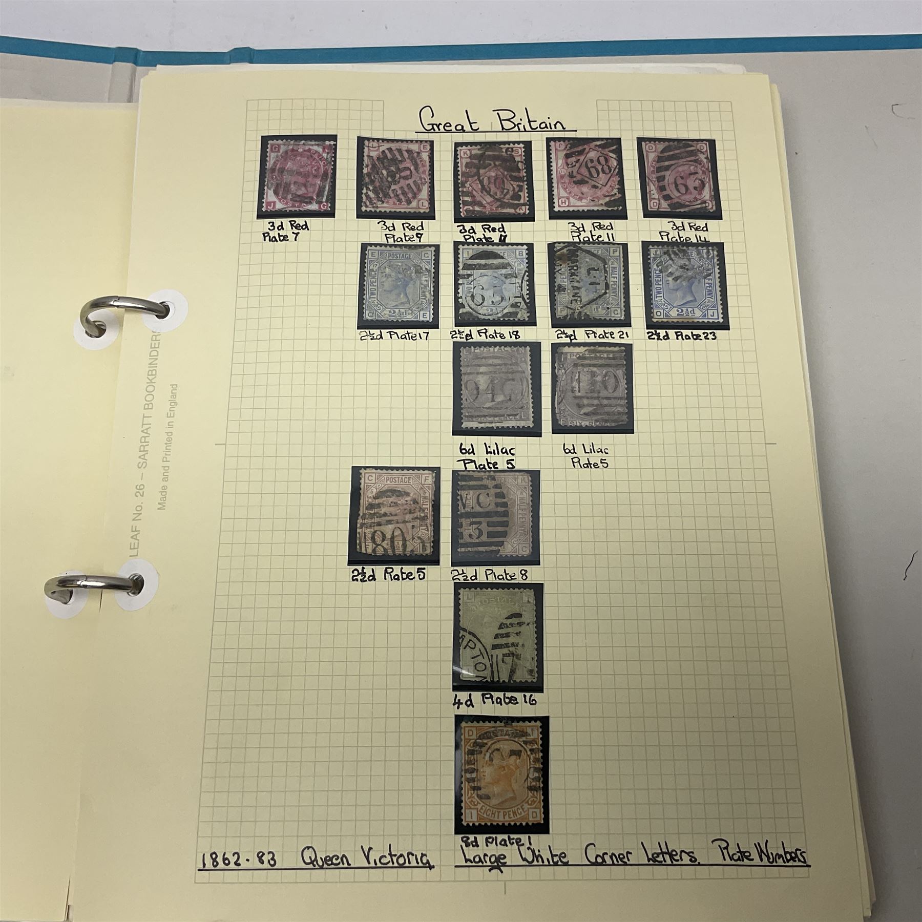 Great British Queen Victoria and later stamps, including imperf penny reds, perf penny reds, half penny 'bantams', small number of stamps on pieces or covers, one penny lilacs with block and pairs, 1883-84 two shillings sixpence, five shillings and ten shillings, various King Edward VII issues,  King George V seahorses etc