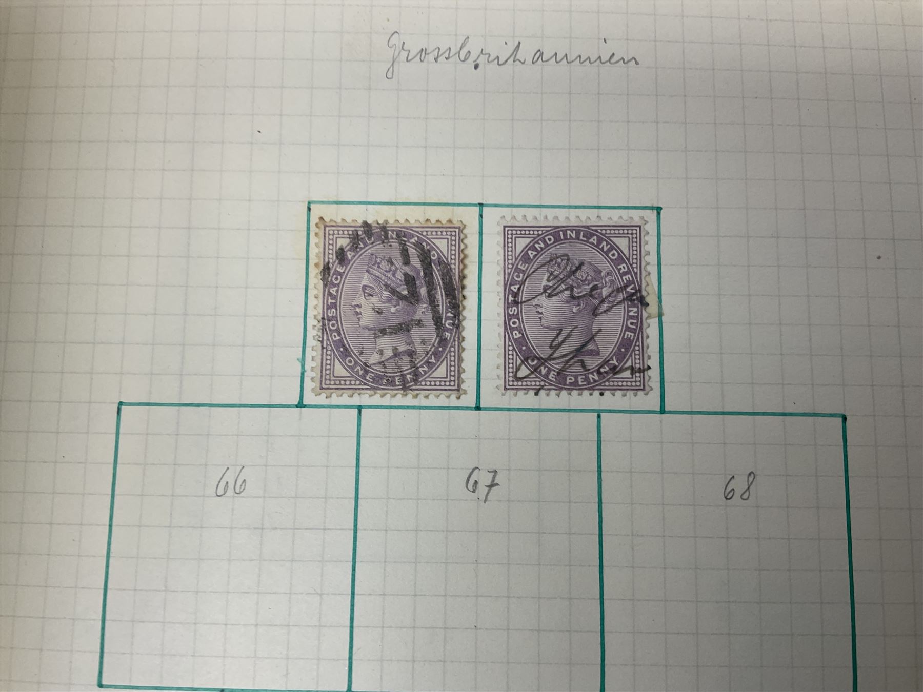 Mostly Great British Queen Victoria and later stamps, including imperf penny reds, 1841 two pence blues white lines added, imperf penny red on cover with 'More To Pay', half penny 'bantams', perf penny reds etc, in album, on pages and loose in packets