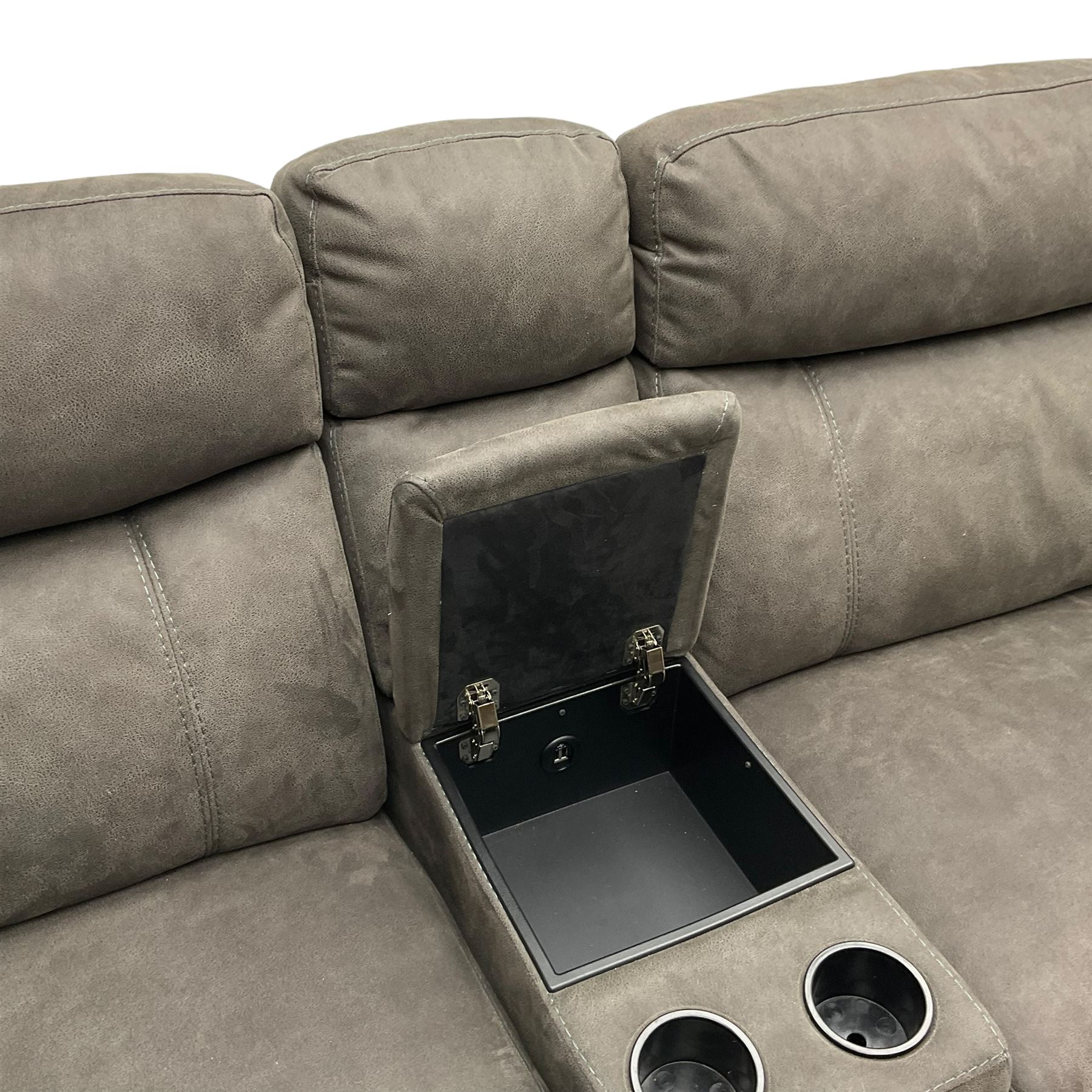 DFS 'Vinson' twoseat electric reclining smart sofa upholstered in