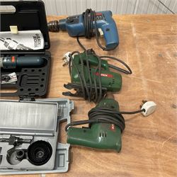 PBX reciprocating saw, drill bit set, hole cutter, and other Bosch electric tools - THIS LOT IS TO BE COLLECTED BY APPOINTMENT FROM DUGGLEBY STORAGE, GREAT HILL, EASTFIELD, SCARBOROUGH, YO11 3TX