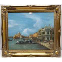 After Canaletto: Venice, 20th century oil on board unsigned 50cm x 60cm