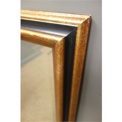  Rectangular bevel edged mirror in painted frame, W71cm, H101cm  
