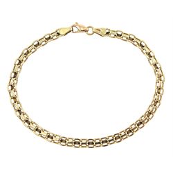 9ct gold link bracelet, hallmarked