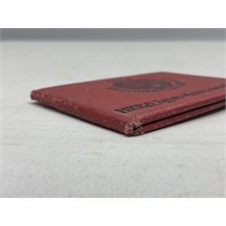 WW2 Soviet NKVD/KGB officers I.D. book dated 1945 containing photograph, seal stamps and signatures