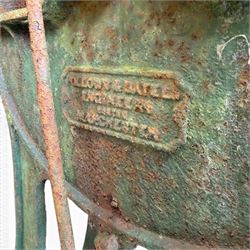 19th century cast iron pedal operated grinding stone